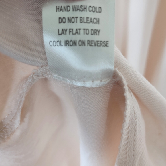 Spirit Hyw Maxi Dress Sz M Beige  Sleeveless Side Slit - Picture 4 of 13